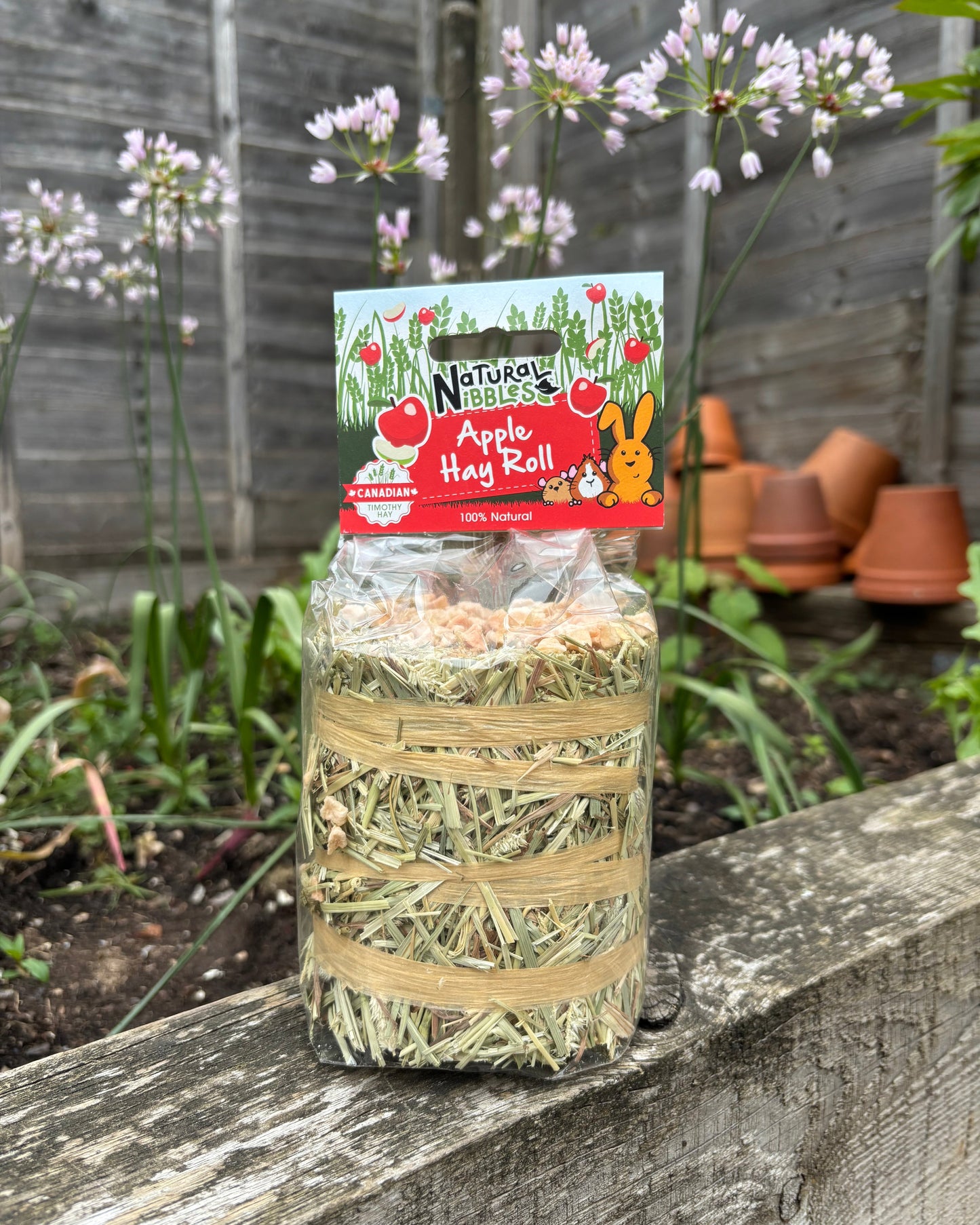 Natural Nibbles Apple Hay Roll