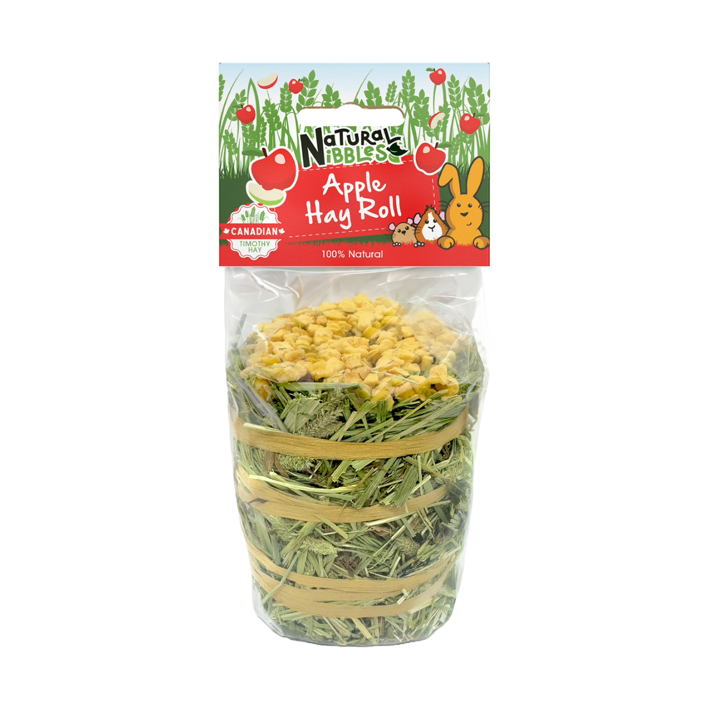 Natural Nibbles Apple Hay Roll
