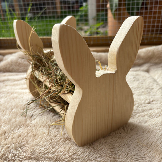 Handmade Bunny Hay Feeder