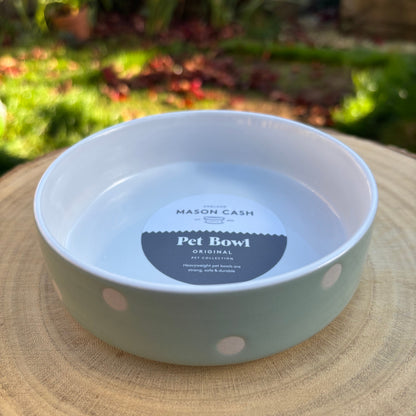 Mason Cash Sage Polka Dot Bowl