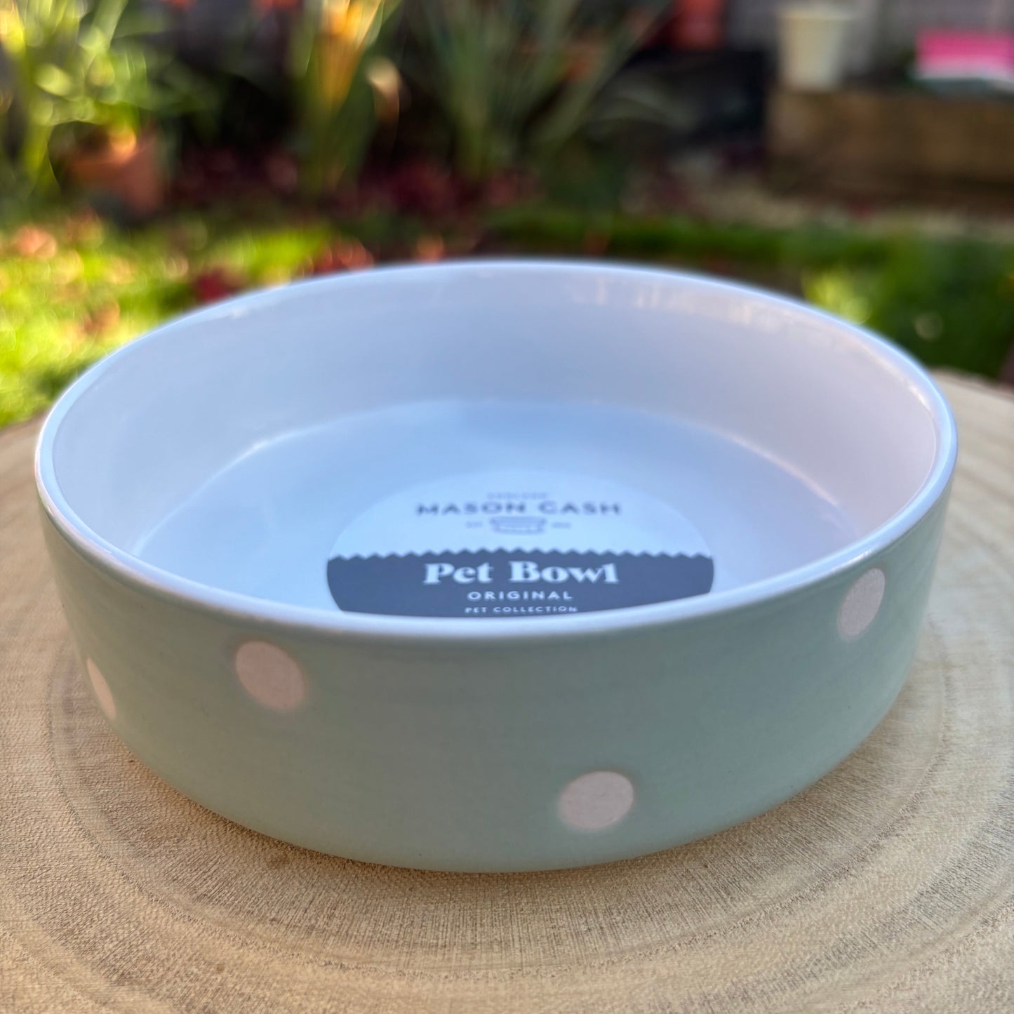 Mason Cash Sage Polka Dot Bowl